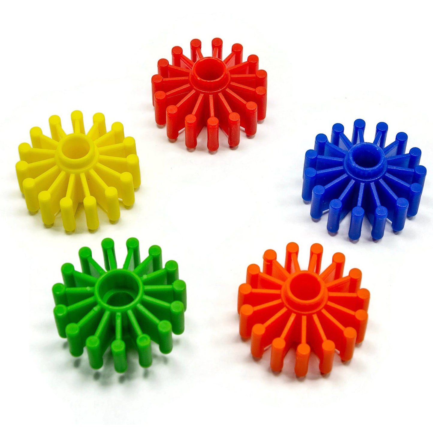 Large Toy Gear, Colorful Plastic – 1 3/4", 1/2" Hole