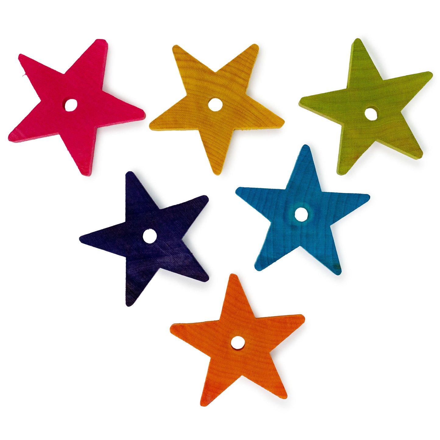 2" Hardwood Star - Bird Toy Part