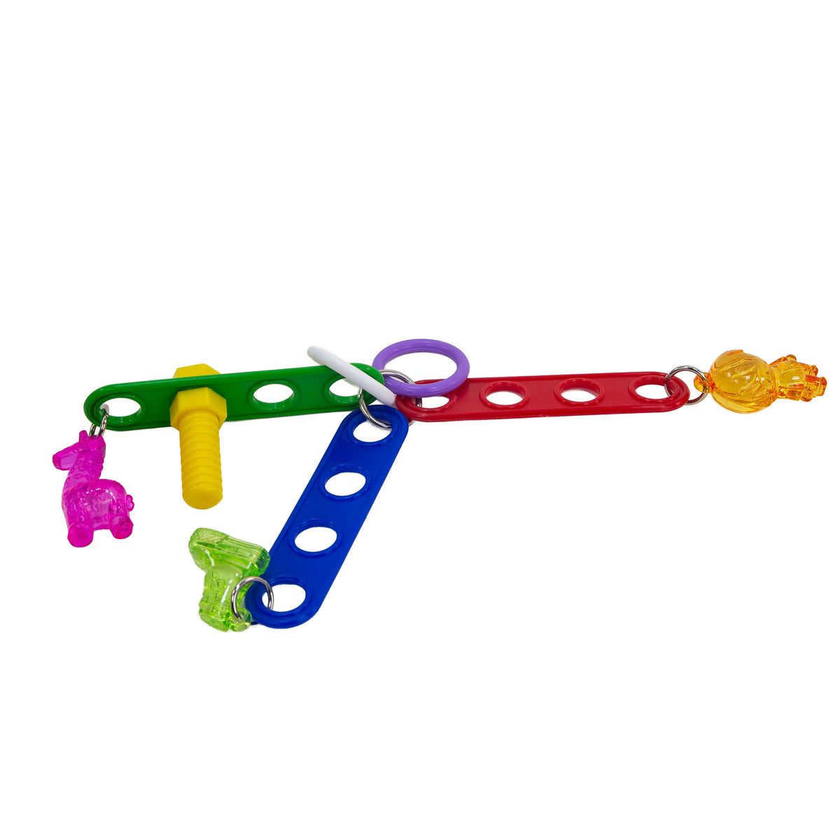 Clickity Clacker foot toy for parrots