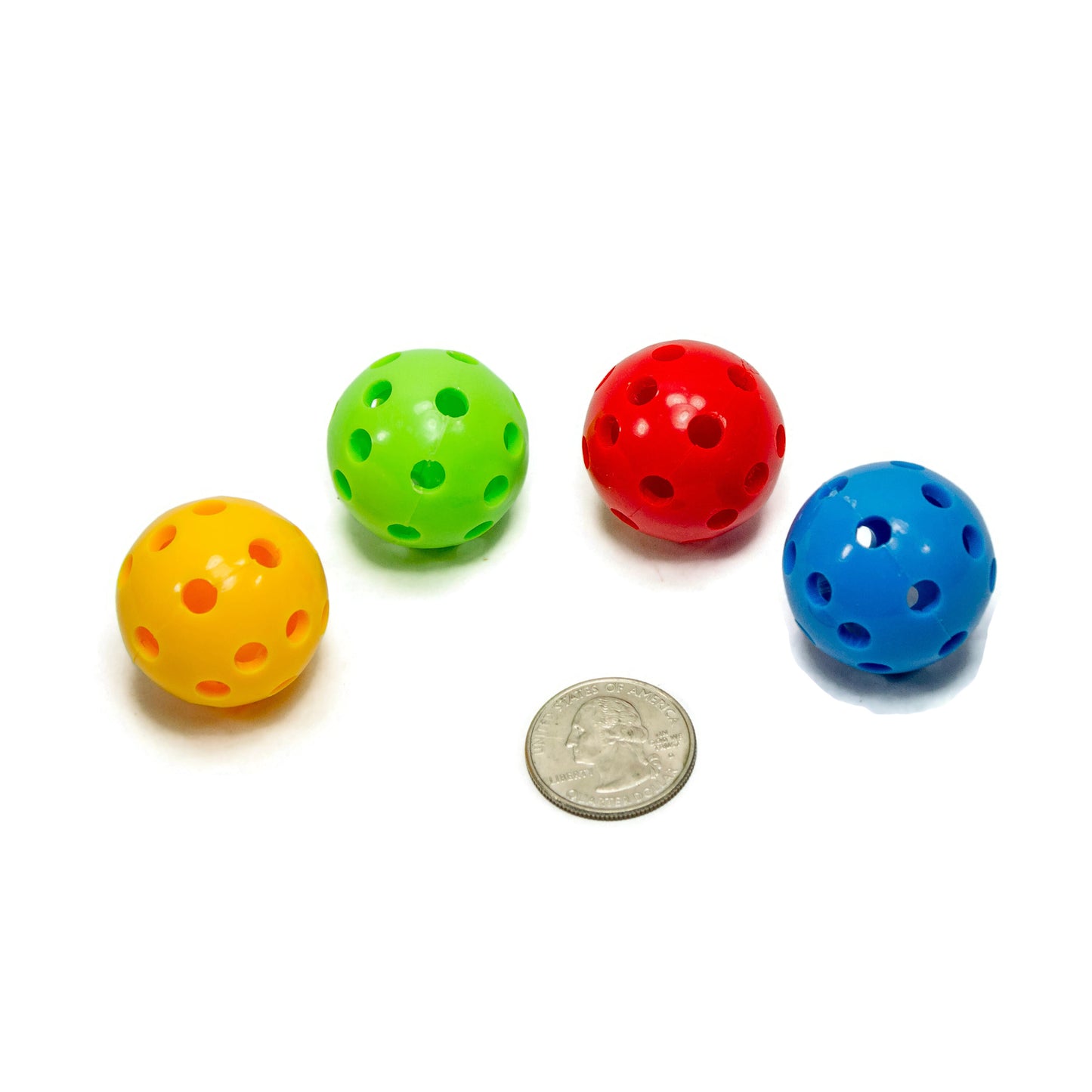 Gumballs - 1 1/8" Plastic Balls with holes - Bird or Sugar Glider Toy Part