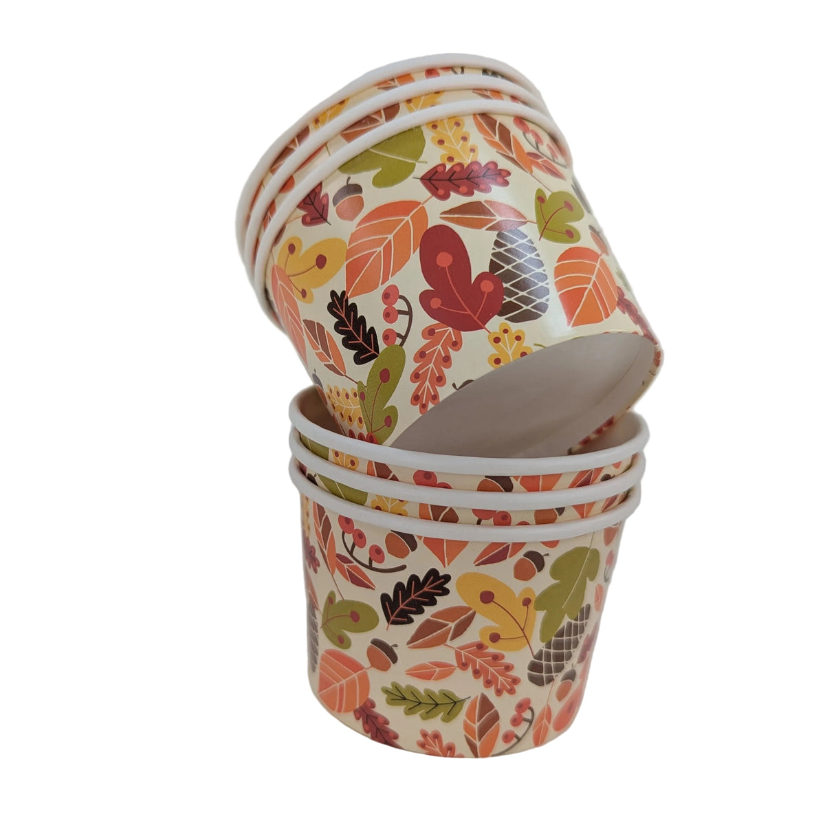 6 Pack of fall themed Paper Cups