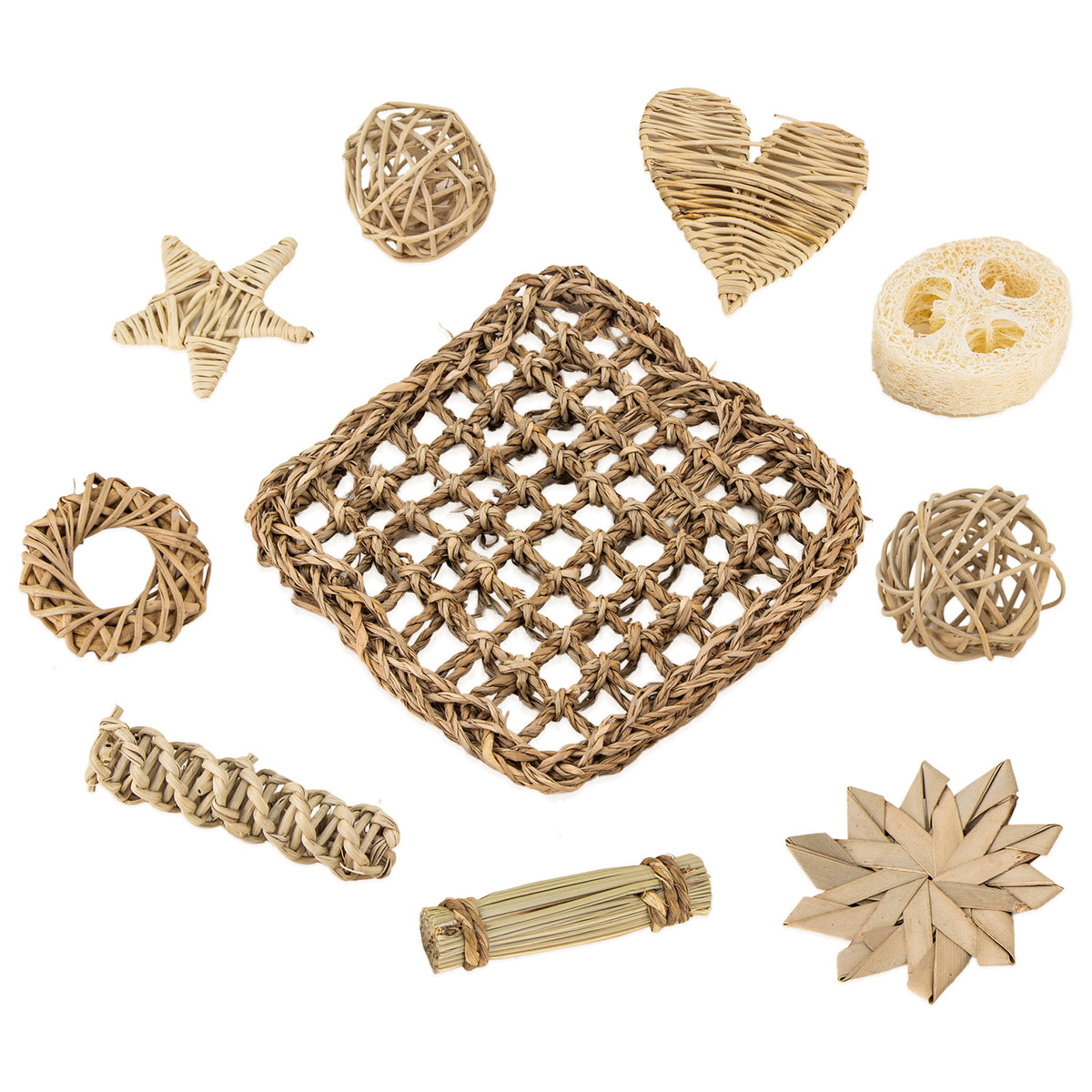 All Natural Sampler – Chew Toy Variety Pack for Small Pets