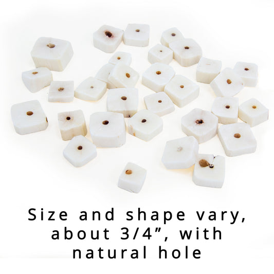 Natural Sola Wood Square Slices - Soft Bird Toy Parts