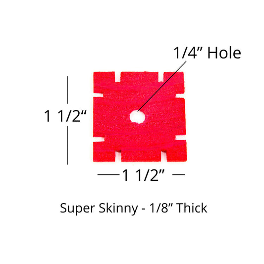 Super Skinny Notched Chippers - Wood Bird Toy Part