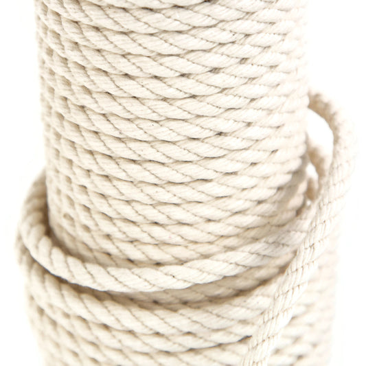 1/4" Natural Cotton Rope by the Foot - No Oil, No Chemicals, All Natural