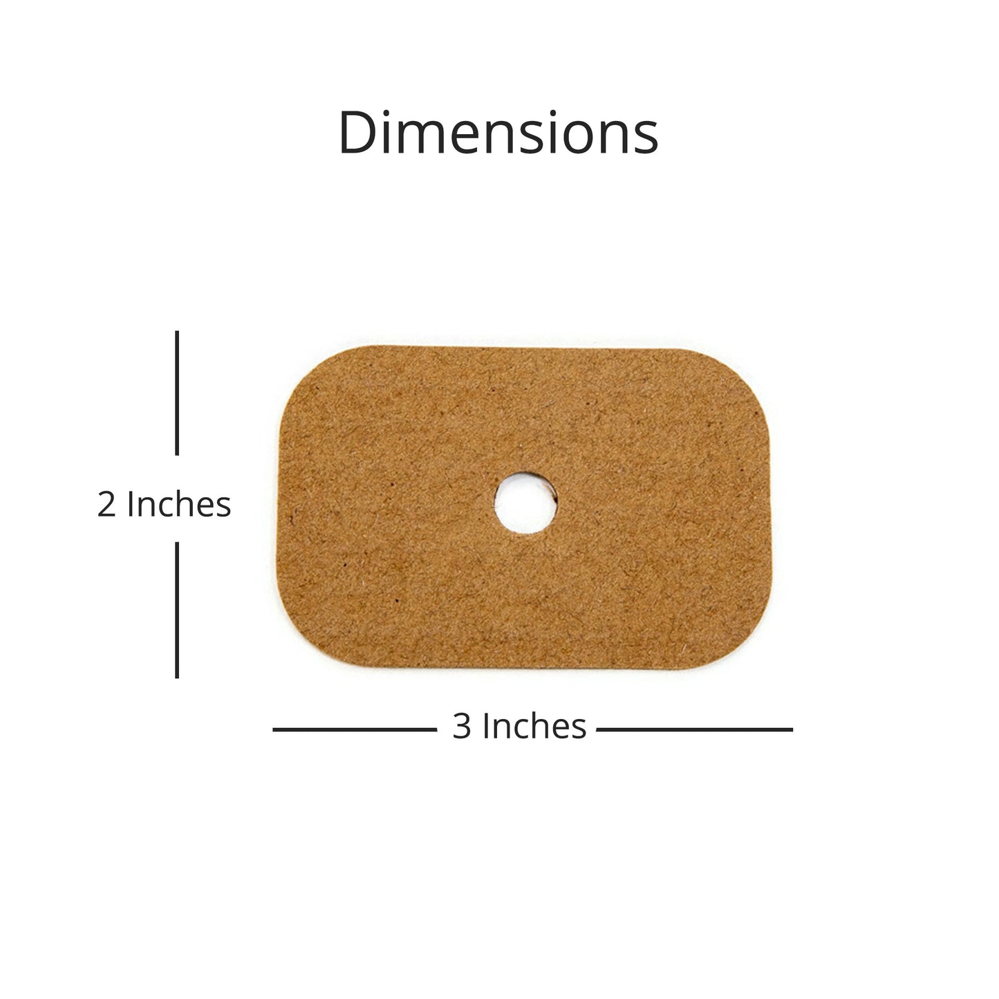 2" x 3" Cardboard Chip - Bird Toy Parts