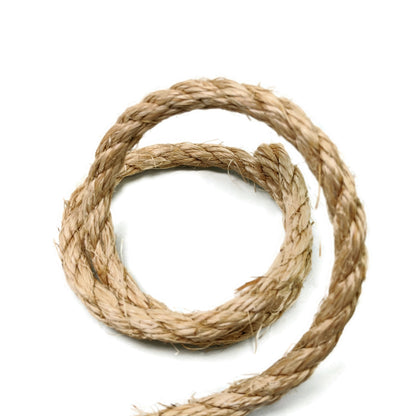100 foot Roll - 3/8" Natural Sisal - No Oil, No Chemicals, All Natural