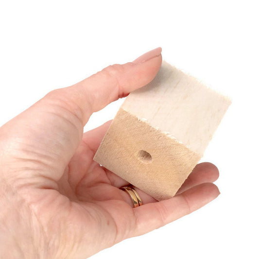 2" Balsa Cubes - Bird Toy Part