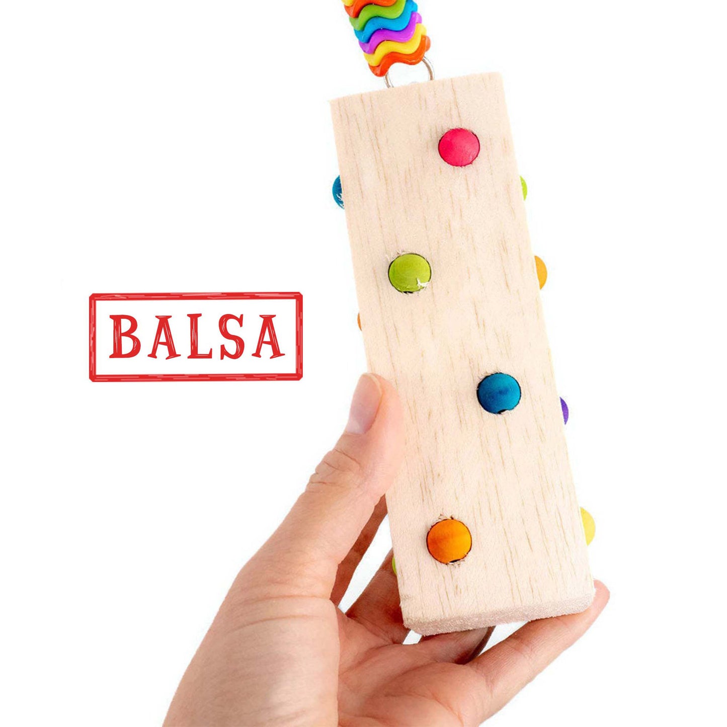Balsa Dots - Balsa Bird Toy