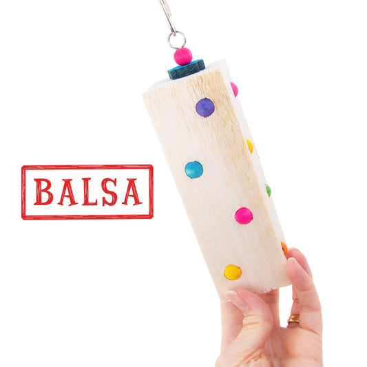 Balsa Dots - Balsa Bird Toy