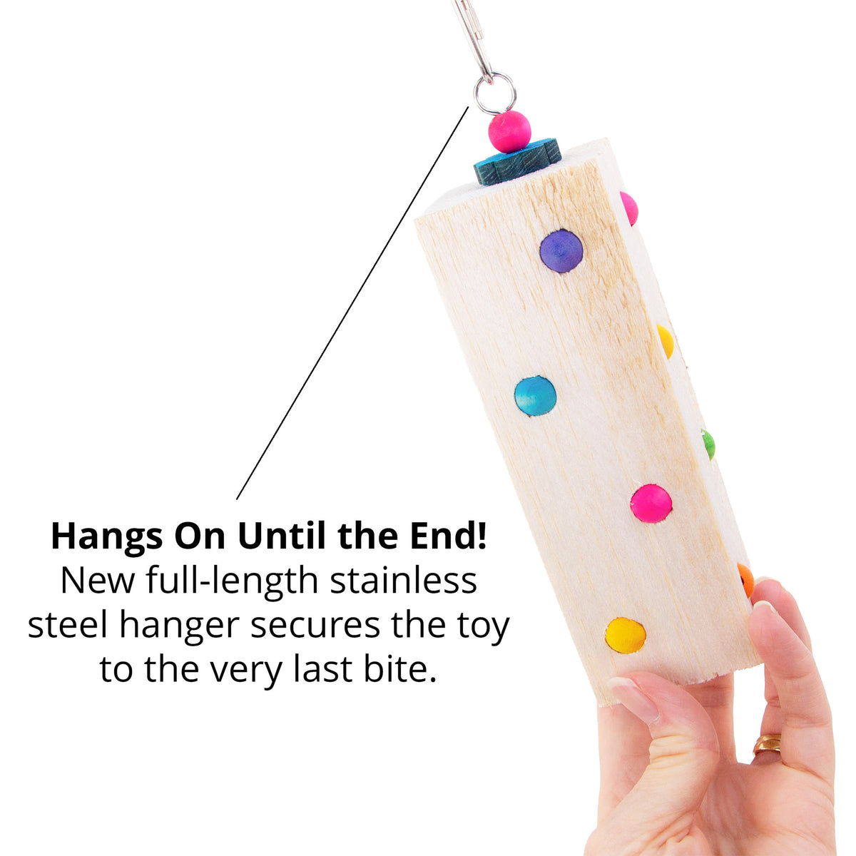 Balsa Dots - Balsa Bird Toy