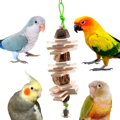Balsa Party – All-Natural Bird Toy for Small & Tiny Parrots