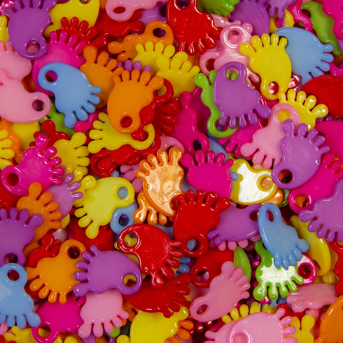 Footprint Charms - 50 pieces (19 grams)