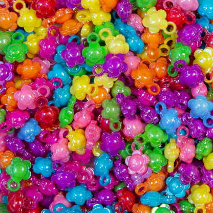 3D Daisy Flower Charms - 50 pieces (27 grams)