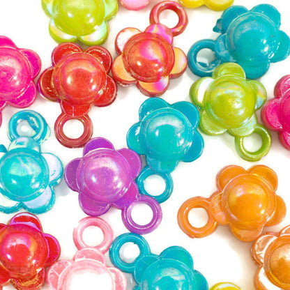 3D Daisy Flower Charms - 50 pieces (27 grams)