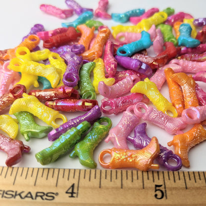 Cowgirl Western Boot Charms - 50 pieces (19 grams)