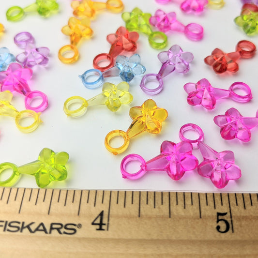 Flower Charms - 100 pieces (27 grams)