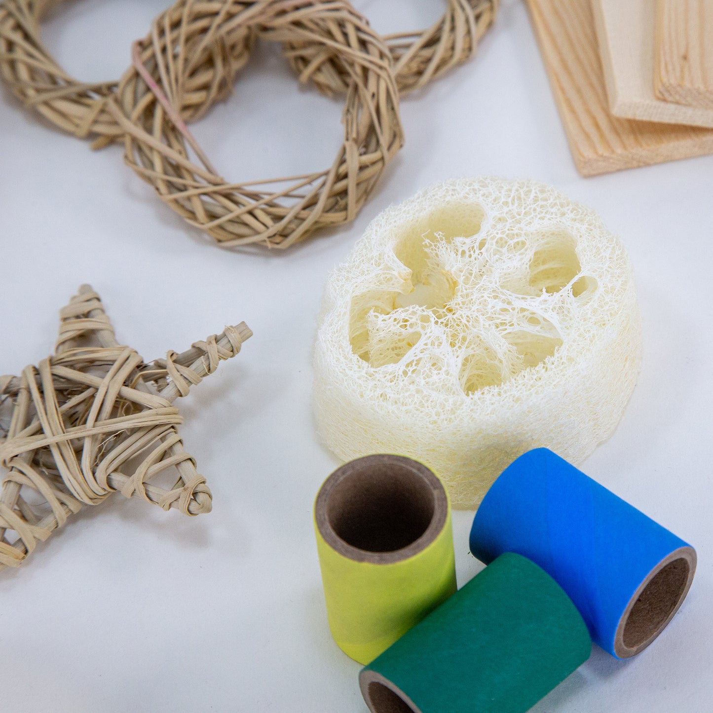 Natural Multi-toy Collection - Chew Toys for Bunny Rabbits, Guinea Pigs and Chinchillas