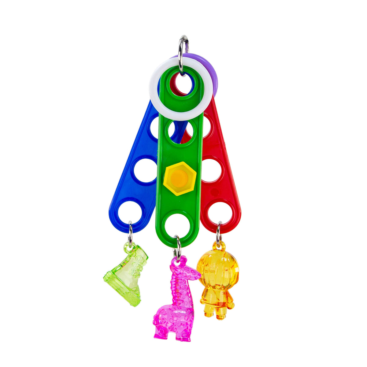 Clickity Clacker foot toy for parrots