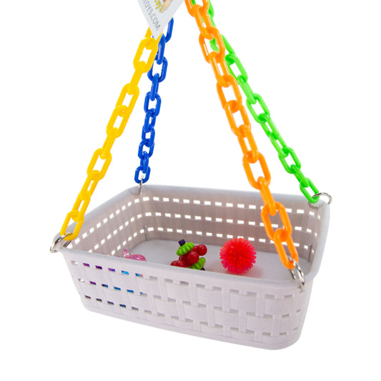 Gondola Swing – Basket Swing Toy for Small to Medium Birds