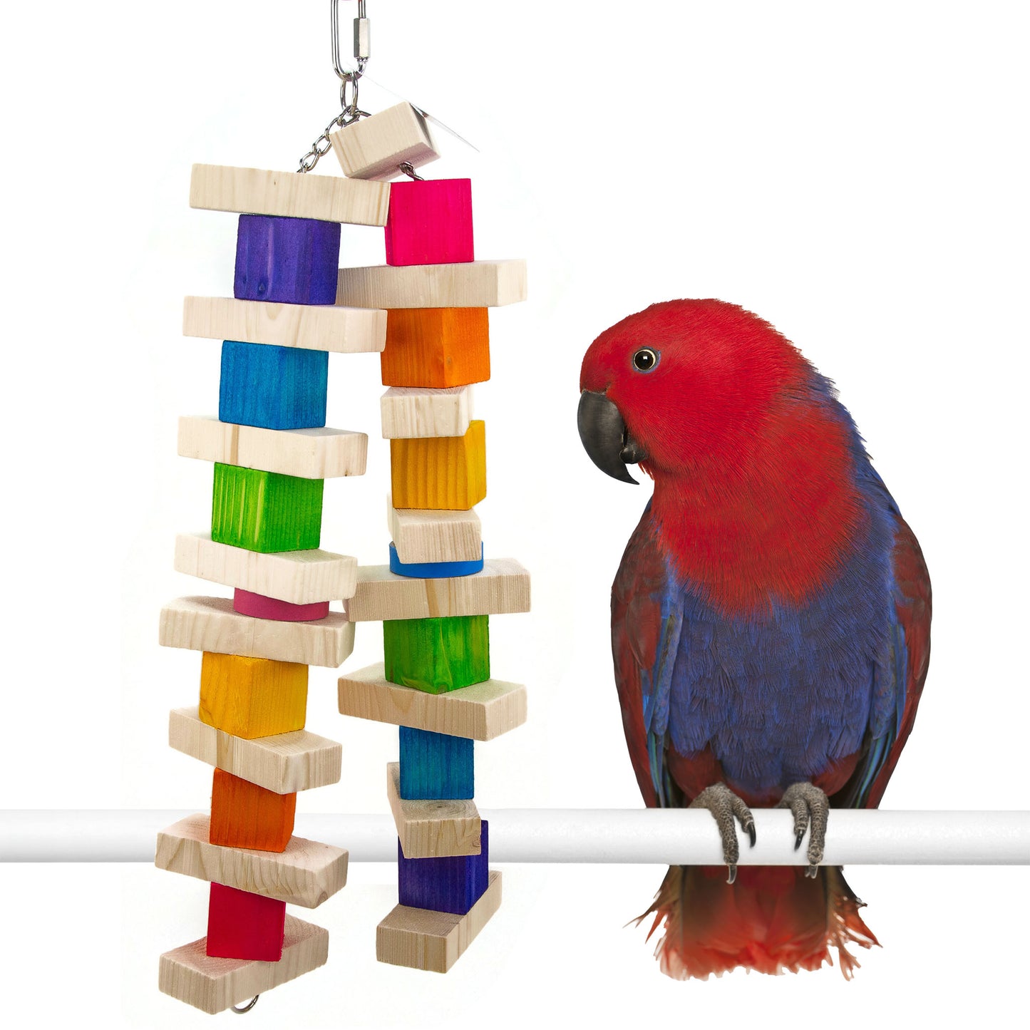 Double Rainbow - Bird Toy, Great for African Greys, Amazon or Large Parrot