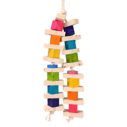 Double Rainbow - Bird Toy, Great for African Greys, Amazon or Large Parrot