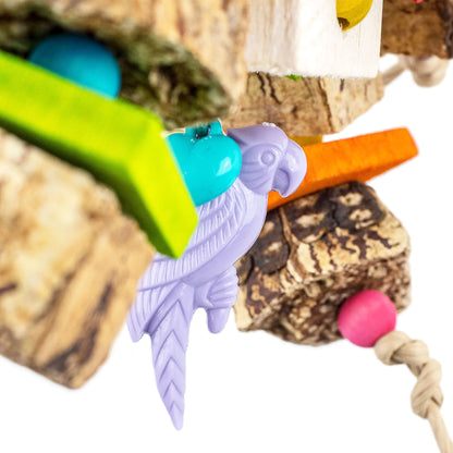 Flappy - Balsa, Pine and Mahogany Pod Bird Toy