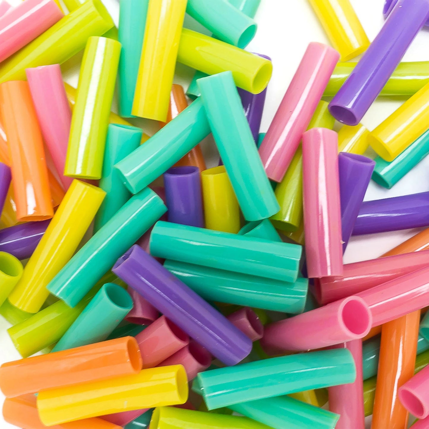 Flexible Straw Beads - Bird Toy Parts