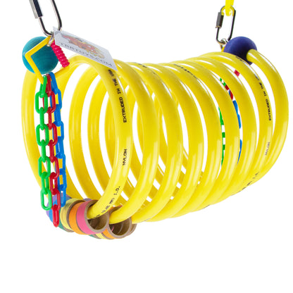 Large Curly Q Adventure Coil - Bird Toy, Parrot Perch