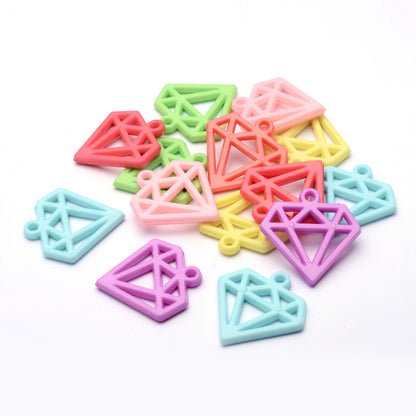 Large Diamond Charm - 10 Pieces