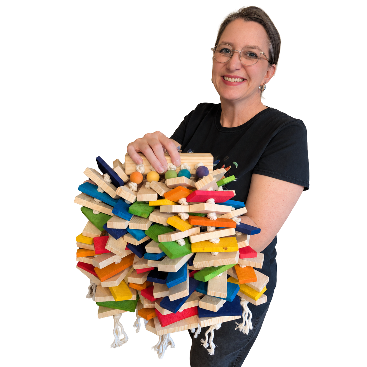 The Knotty Problem Deluxe - Large Bird Toy for Cockatoos, Macaws