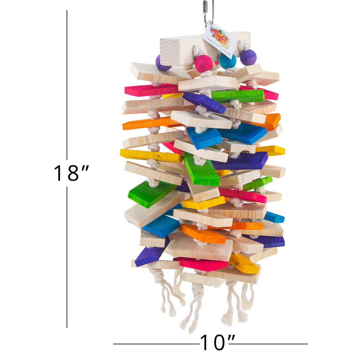 The Knotty Problem Jr - Large Bird Toy for Cockatoos, Macaws