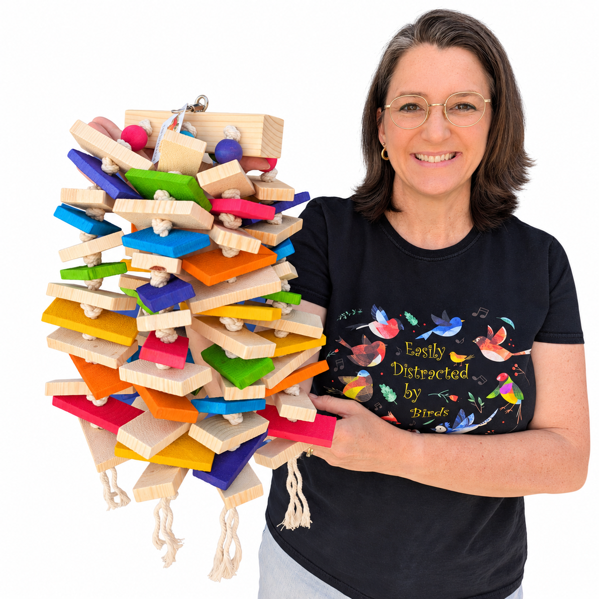 The Knotty Problem Jr - Large Bird Toy for Cockatoos, Macaws