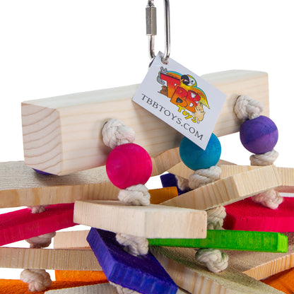 The Knotty Problem Jr - Large Bird Toy for Cockatoos, Macaws