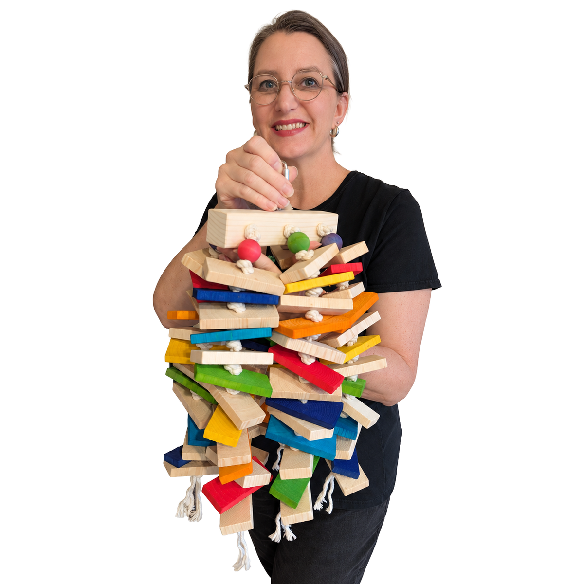 The Knotty Problem Jr - Large Bird Toy for Cockatoos, Macaws