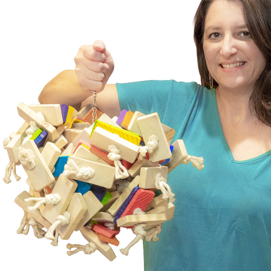 The Knotty Problem Puzzler – Large Bird Toy for Cockatoos, Macaws and Smarty-Pants Parrots