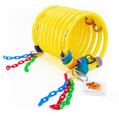 Large Curly Q Adventure Coil - Bird Toy, Parrot Perch