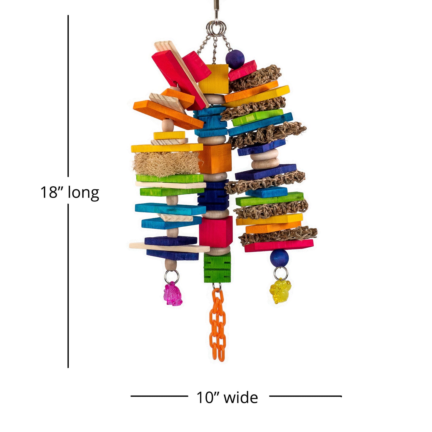 Mix It Jr - Bird Toy for Small or Medium Parrots like Caiques, Senegals, Mini Macaws