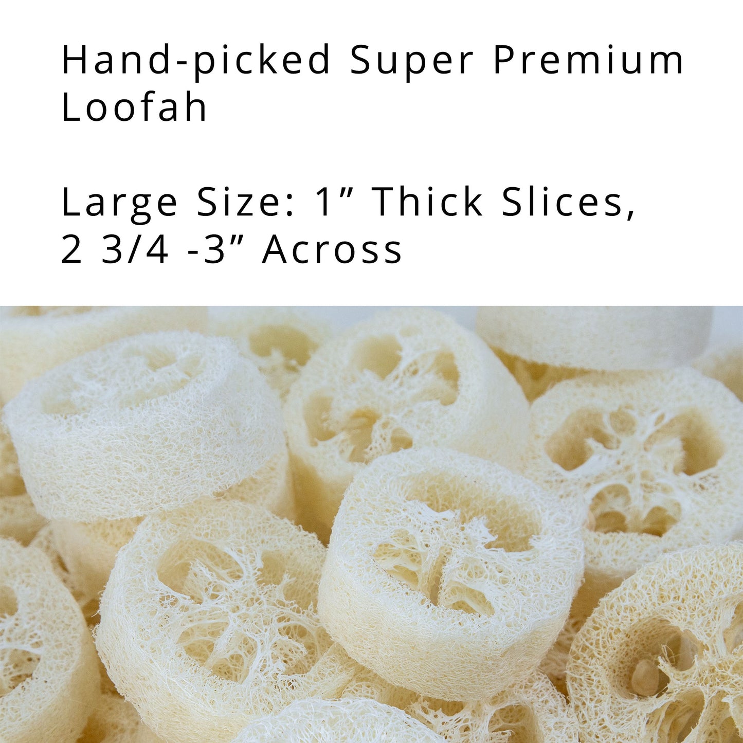 Natural Loofah - Hand-picked Super Premium Loofah
