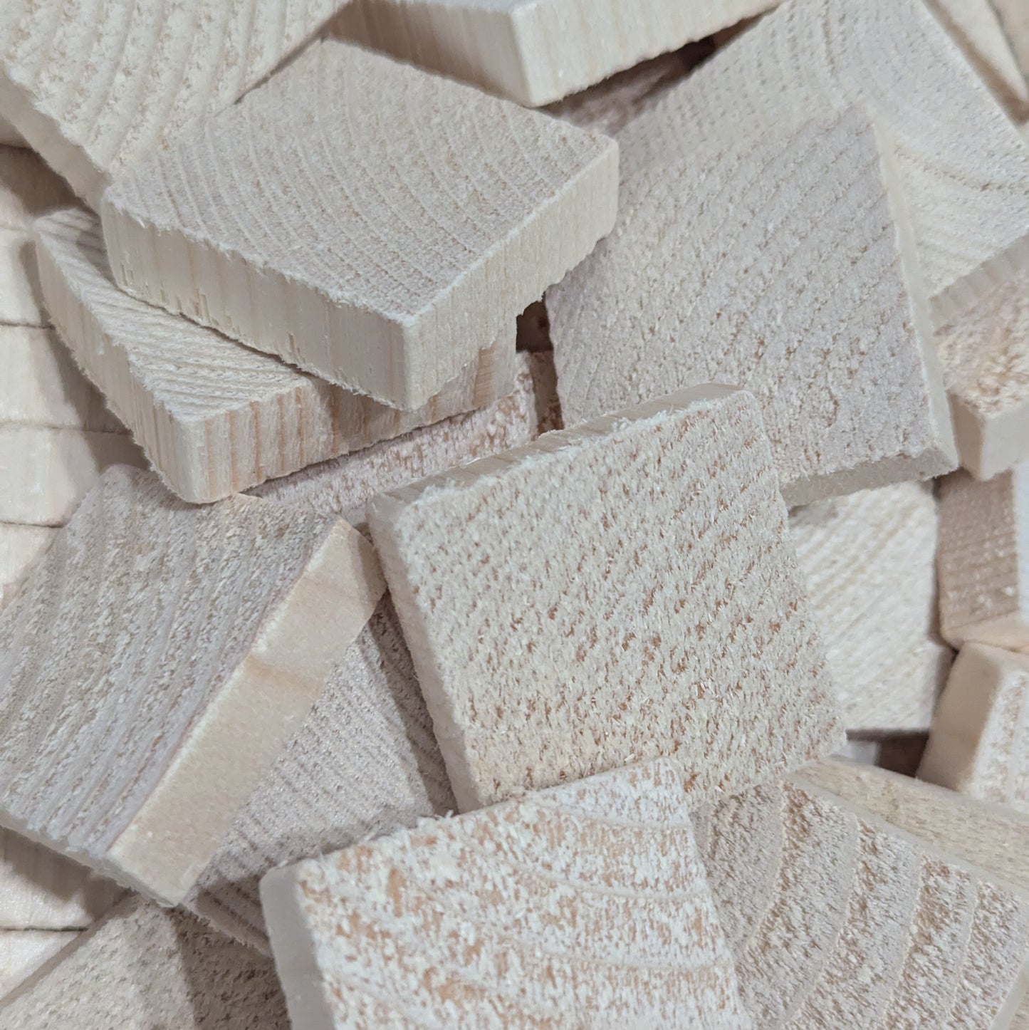 3/8" Thick Square Chippers No Hole - 1 1/2" x 1 1/2" x 3/8"