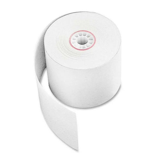 Roll of paper on a white background