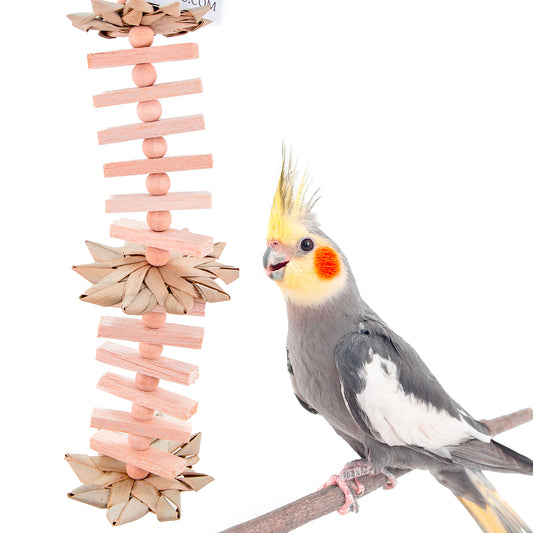 Party Under the Palms Natural - Palm Leaf and Balsa Bird Toy