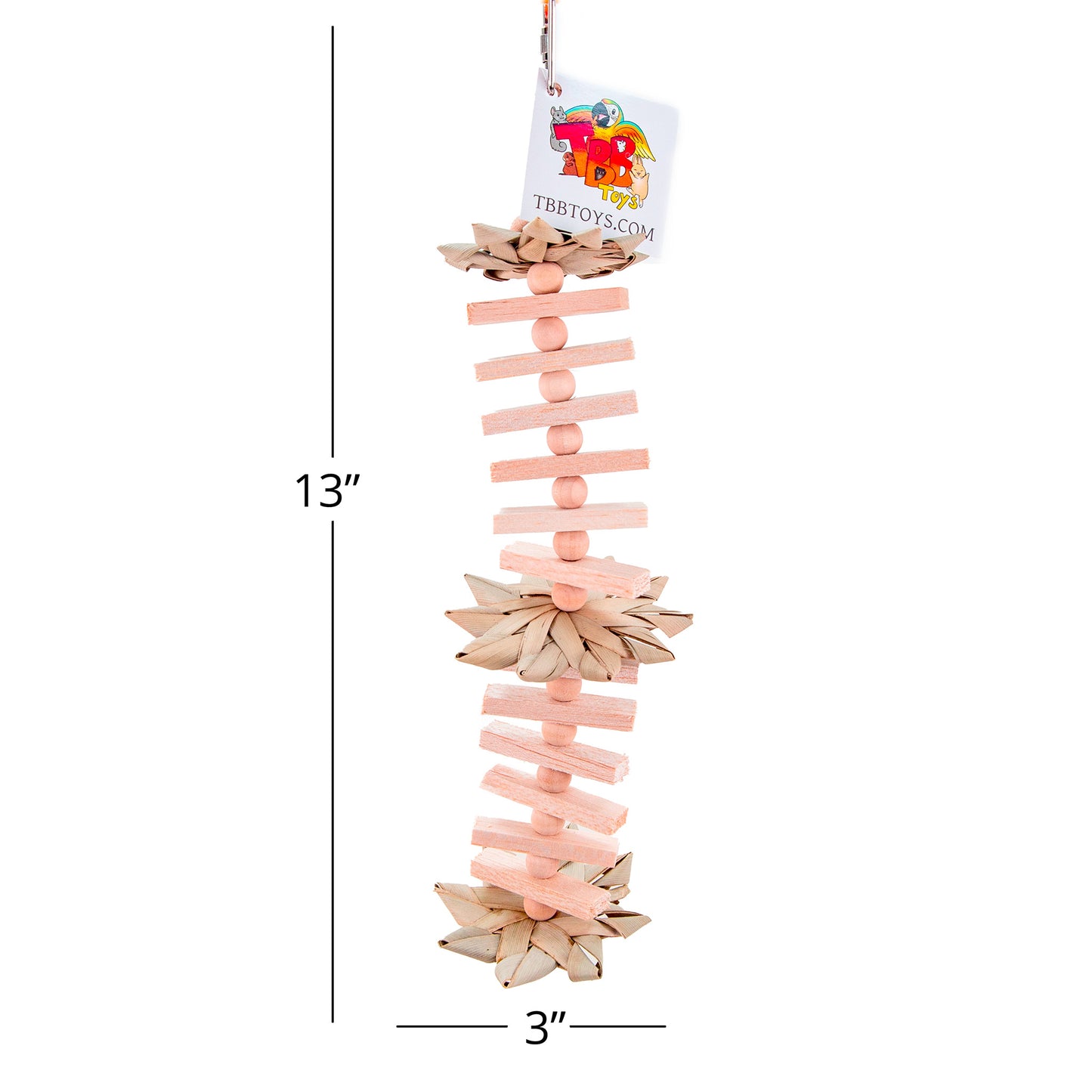 Party Under the Palms Natural - Palm Leaf and Balsa Bird Toy