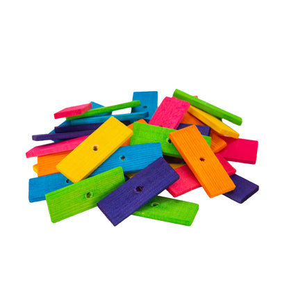3/16" Pine Wood Slats - 2 5/8" x 1" x 3/16" - Bird Toy Part