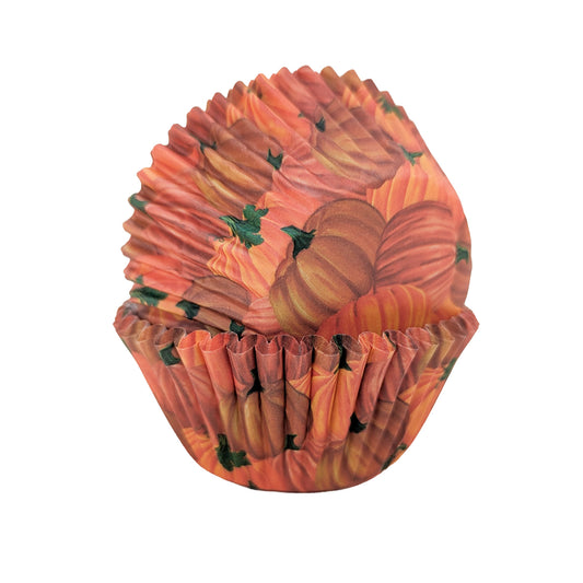 Pumpkin Cupcake Papers - 50 Pack