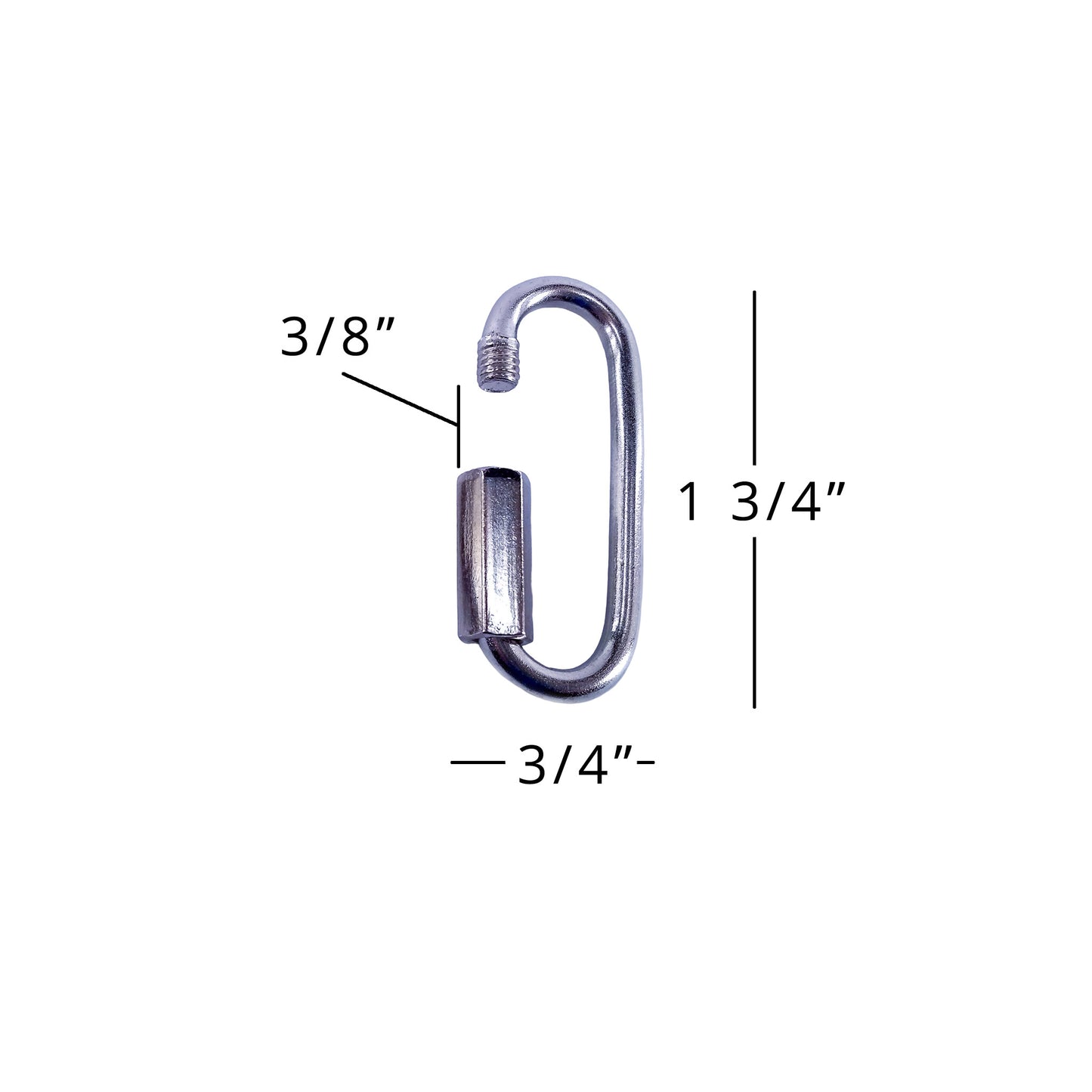 Heavy Duty Quick Link - Nickel Plated - Wide Jaw