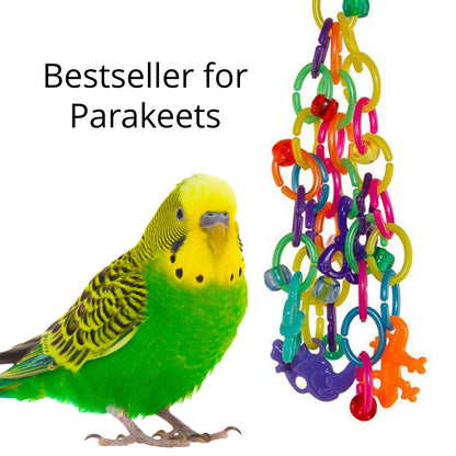 Ratalink - Small Bird Toy for Parakeet, Budgie, Cockatiel, Parrotlet, Linnie