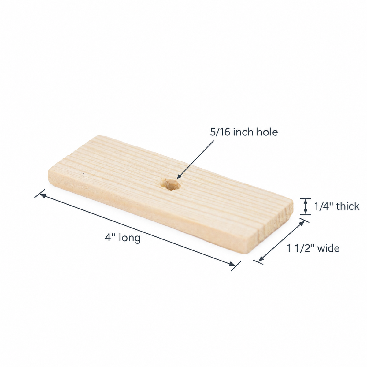 Pine Slats (4" x 1/4") - Bird Toy Parts