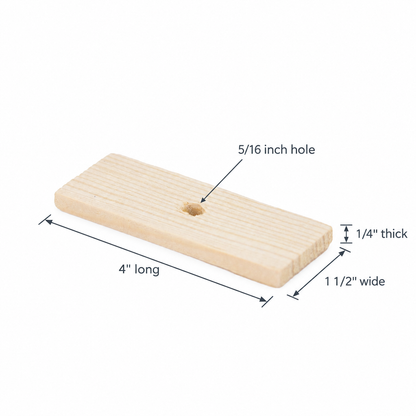 Pine Slats (4" x 1/4") - Bird Toy Parts