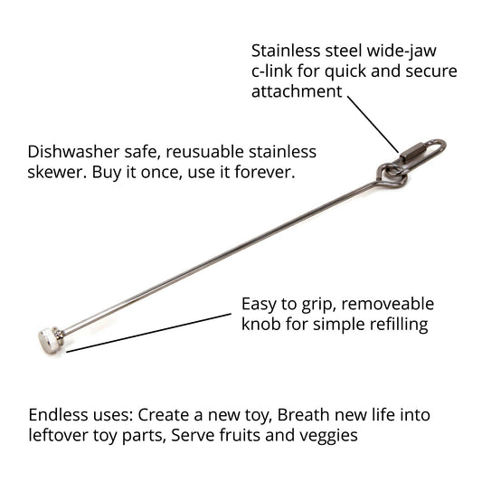 Indispensable Reusable Stainless Steel Skewer